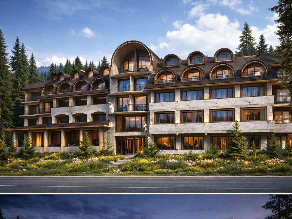 The Arc Пампорово — дневна визуализация